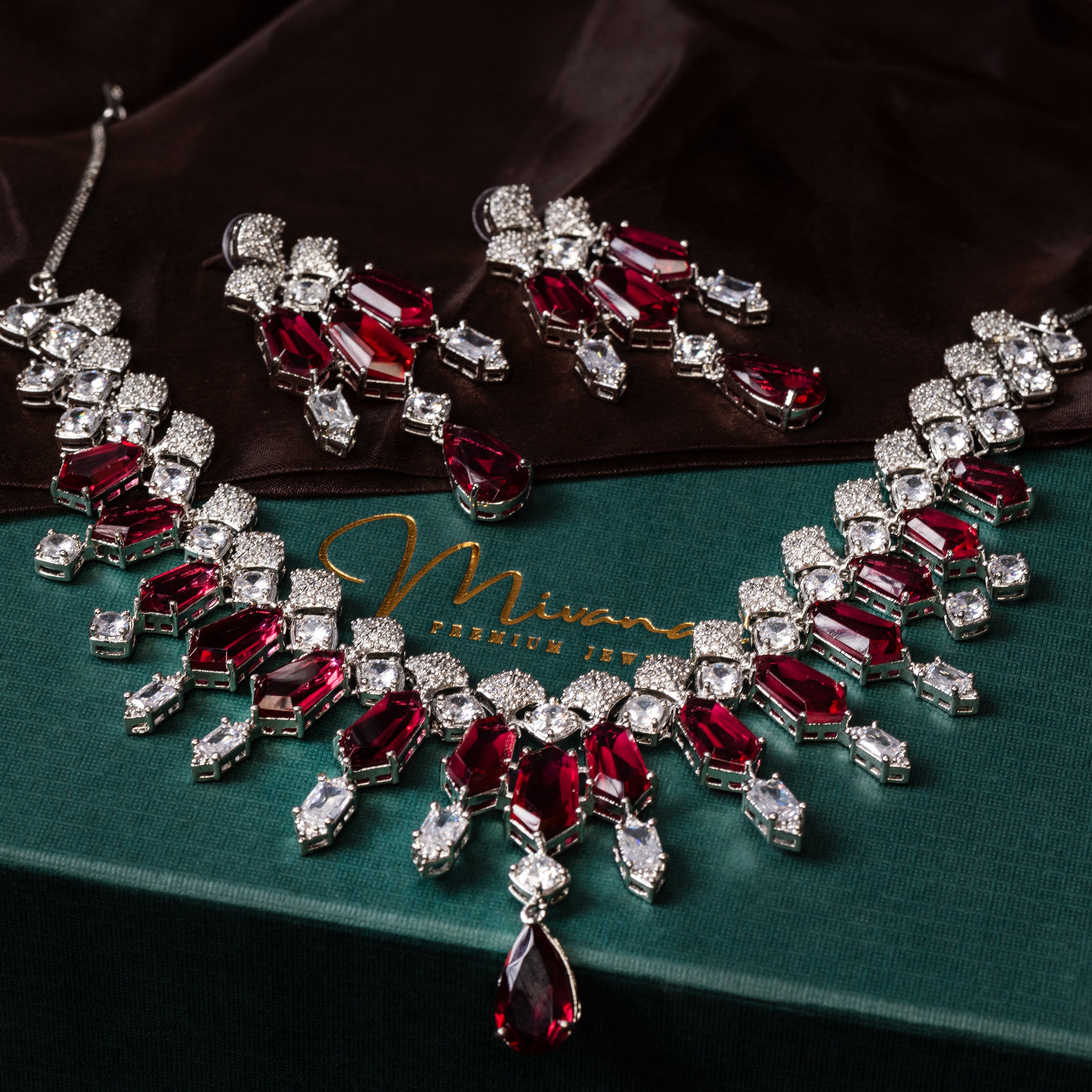 Radiant Red Wine Drop-Mivanaa